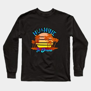 HUAHINE (Blue lagoon) Long Sleeve T-Shirt